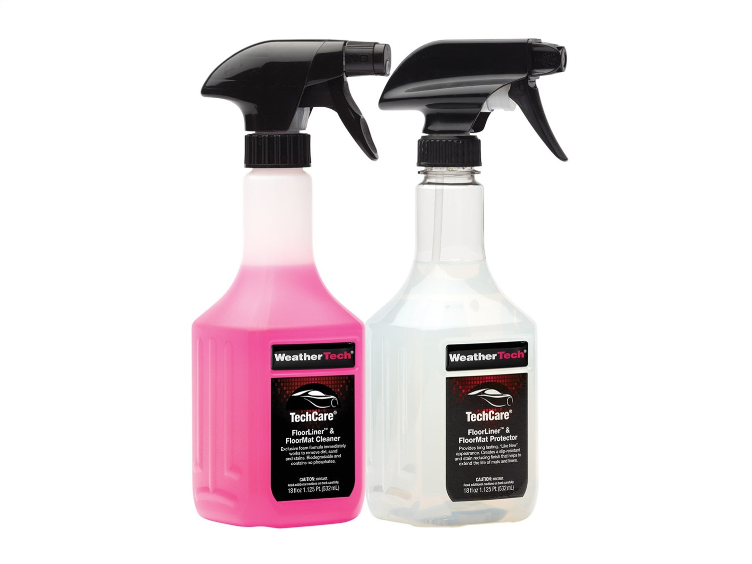 Weathertech 8LTC36K TechCare® Protector/Cleaner; 18 oz. Cleaner; 18 oz. Protector; Weathertech 8LTC36K