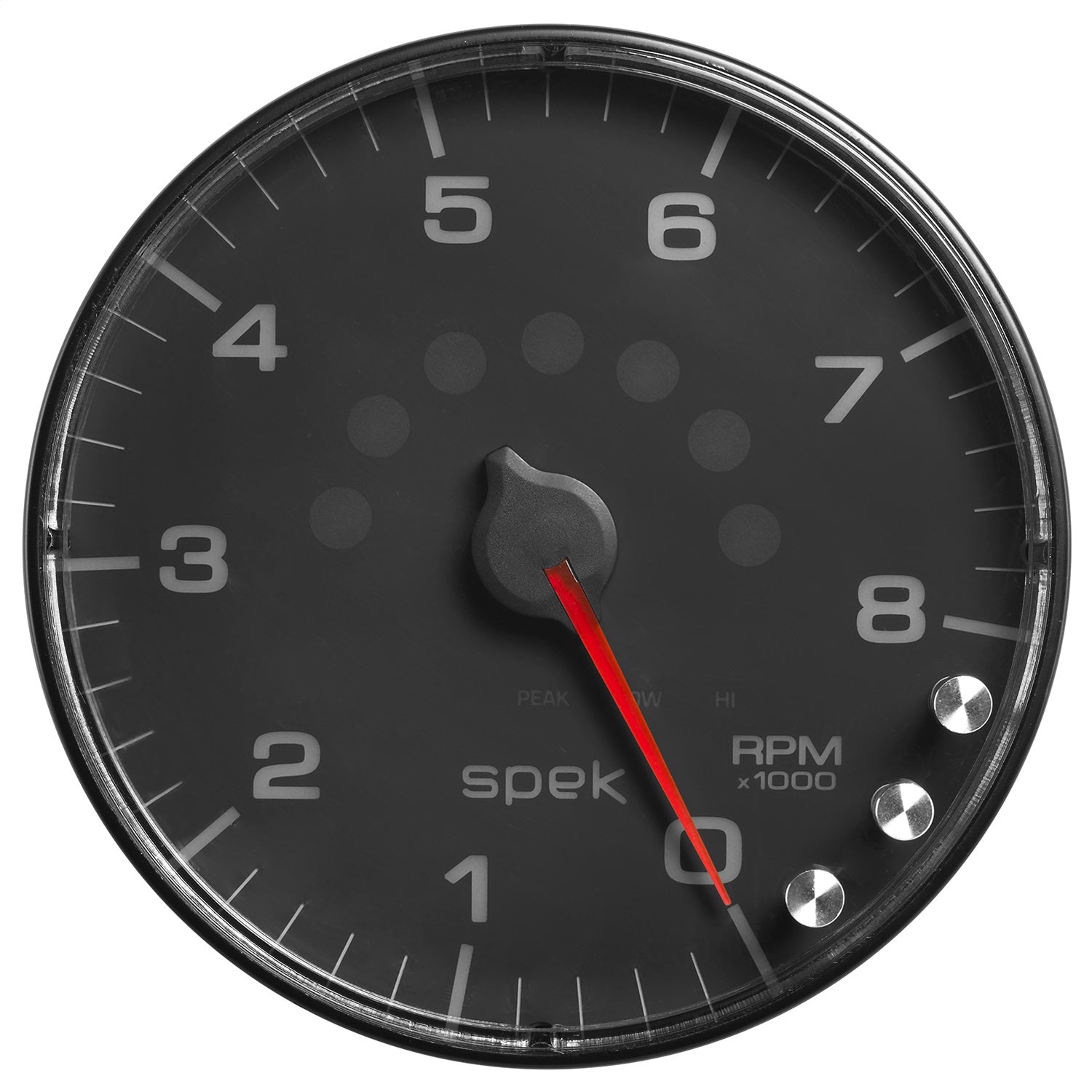 AutoMeter P238328 GAUGE; TACHOMETER; 5in.; 8K RPM; W/SHIFT LIGHT/PEAK MEM; BLACK/BLACK; SPEK-PRO AutoMeter P238328