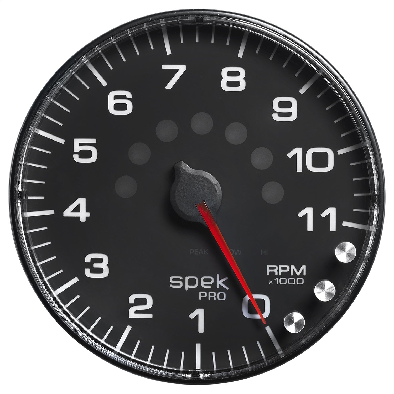 AutoMeter P239328 GAUGE; TACHOMETER; 5in.; 11K RPM; W/SHIFT LIGHT/PEAK MEM; BLACK/BLACK; SPEK-PRO AutoMeter P239328