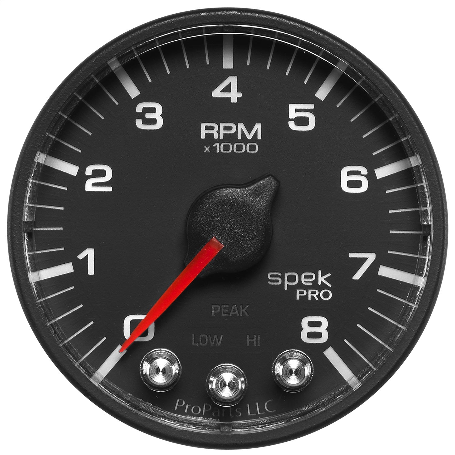 AutoMeter P334328 GAUGE; TACH; 2 1/16in.; 8K RPM; W/SHIFT LIGHT/PEAK MEM; BLK/BLK; SPEK-PRO AutoMeter P334328