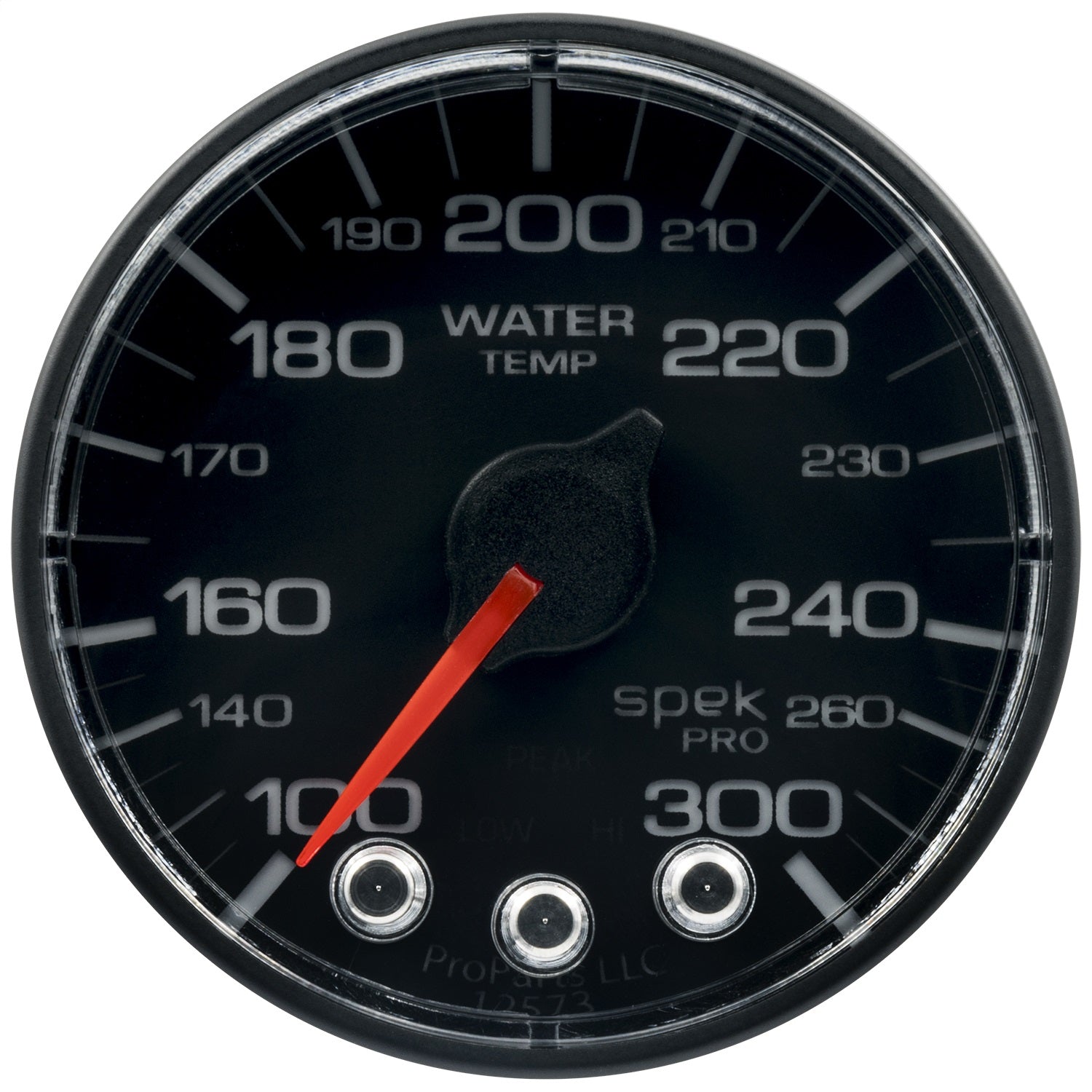 AutoMeter P346328 GAUGE; WATER TEMP; 2 1/16in.; 300deg.F; STEPPER MOTOR W/PEAK/WARN; BLK/BLK; SPEK AutoMeter P346328