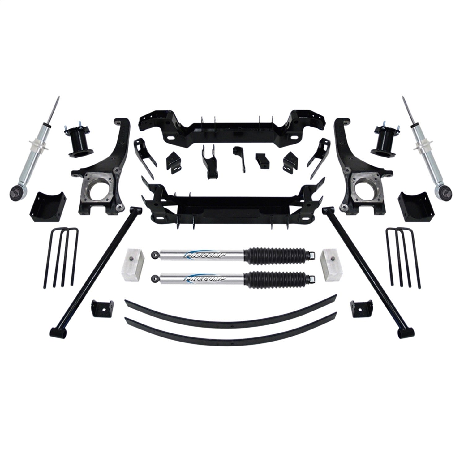 Pro Comp Suspension K5069BPS Stage I Lift Kit; 6 in. Lift; Front Pro Runner SS And Rear Pro Runner; Pro Comp Suspension K5069BPS