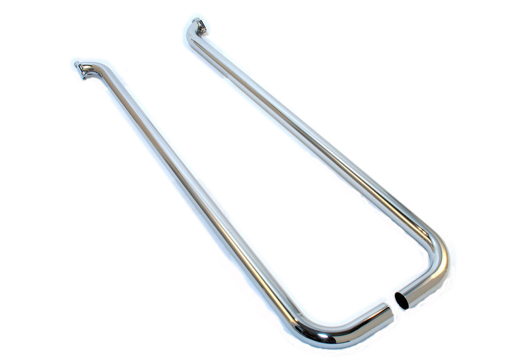 Patriot Exhaust H1283 Lake Pipes - 1 Outlet  80in Long Patriot Exhaust H1283