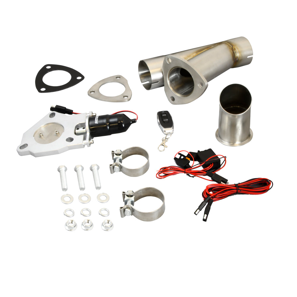 Patriot Exhaust PEC250K-1 2.5 Electric Cutout Single System w/Remote Patriot Exhaust PEC250K-1