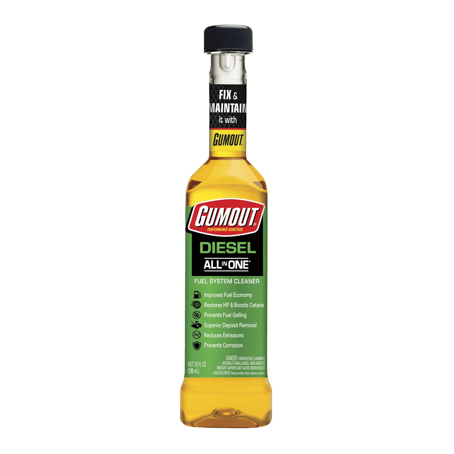 Permatex 30007 GUMOUT ALL-IN-ONE DIESEL FUEL TREATMENT | 296ML BOTTLE Permatex 30007
