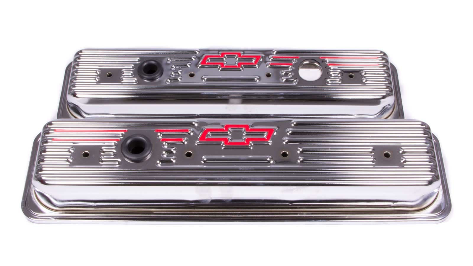 Proform 141-107 SBC Chrome Center Bolt V/C's - Short w/Baffle Proform 141-107