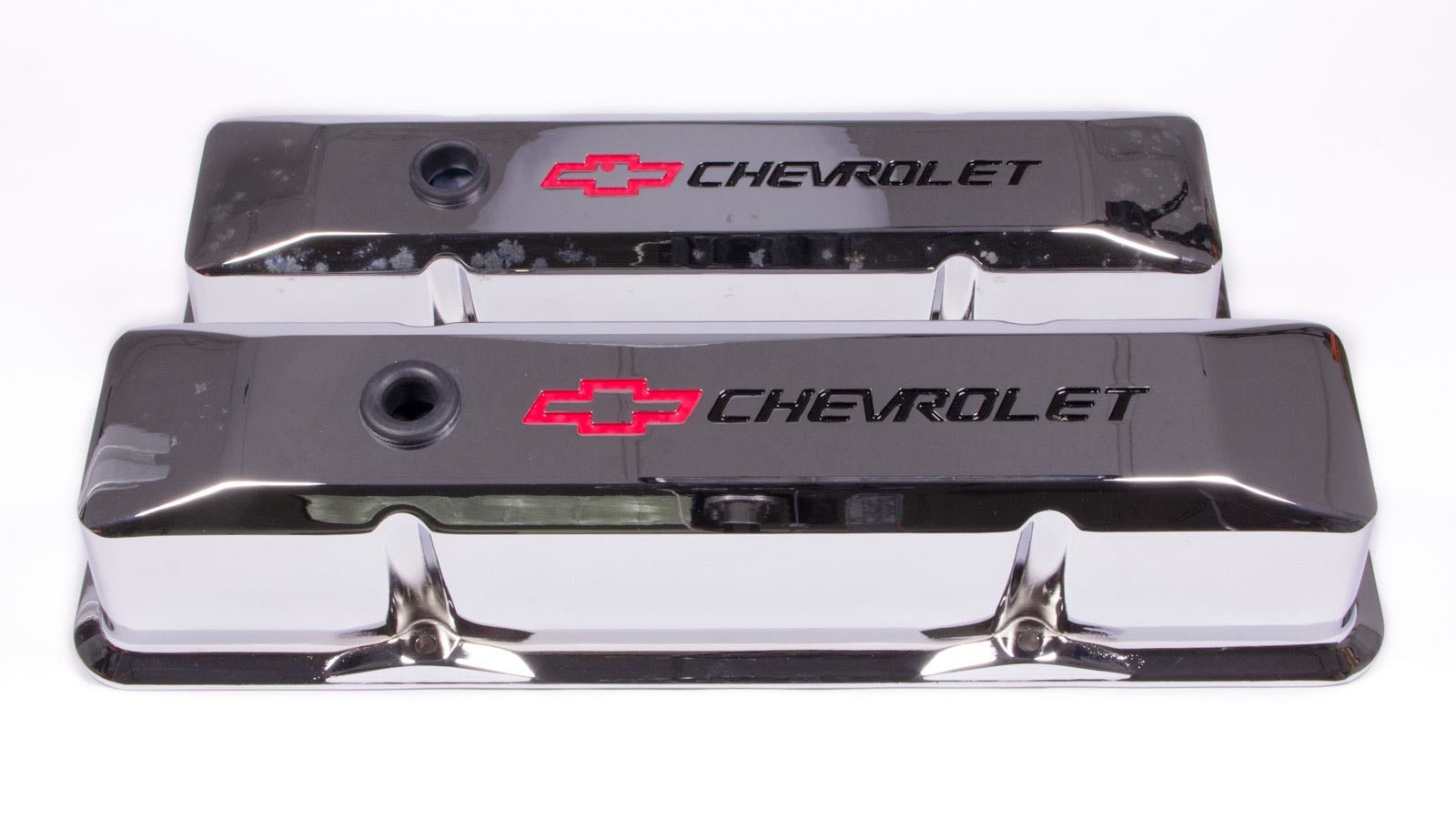 Proform 141-117 SBC Chrome Die Cast V/C's - Tall w/Baffle Proform 141-117