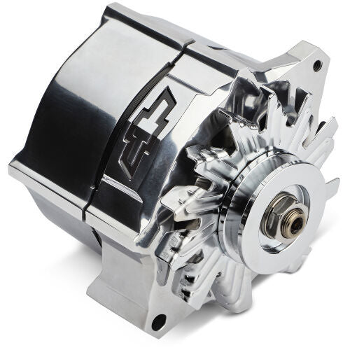 Proform 141-156 Alternator Recessed Red Bowtie Emblem Polished Proform 141-156