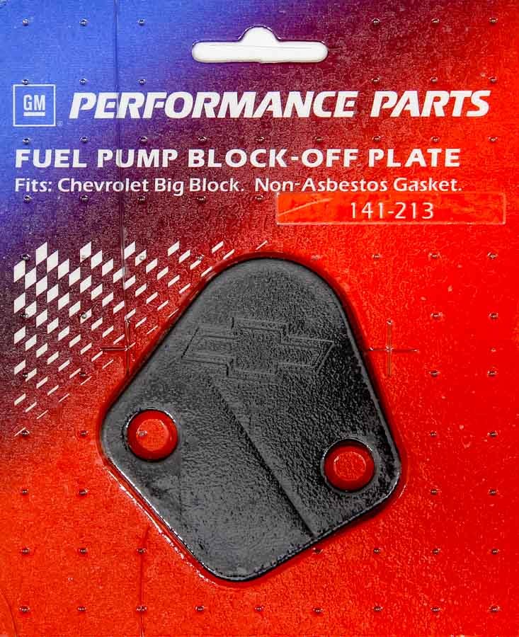 Proform 141-213 BBC Fuel Pump Block-Off Plate Black Crinkle Proform 141-213