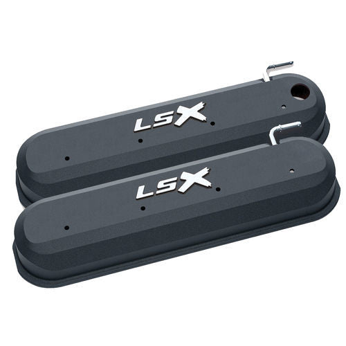 Proform 141-256 GM LS Valve Covers - Slant Edge Black Proform 141-256