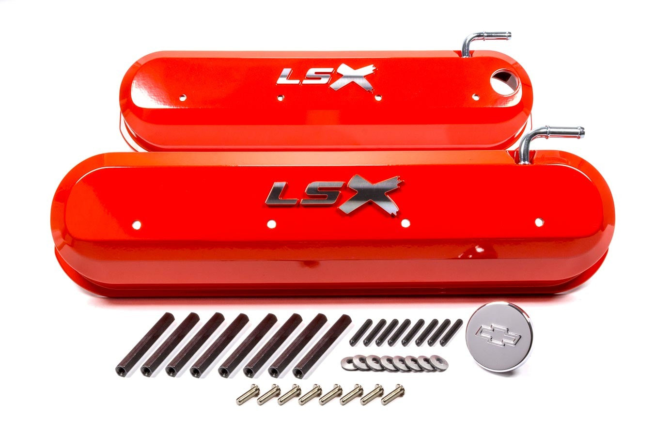 Proform 141-257 GM LS Valve Covers - Slant Edge - Orange Proform 141-257