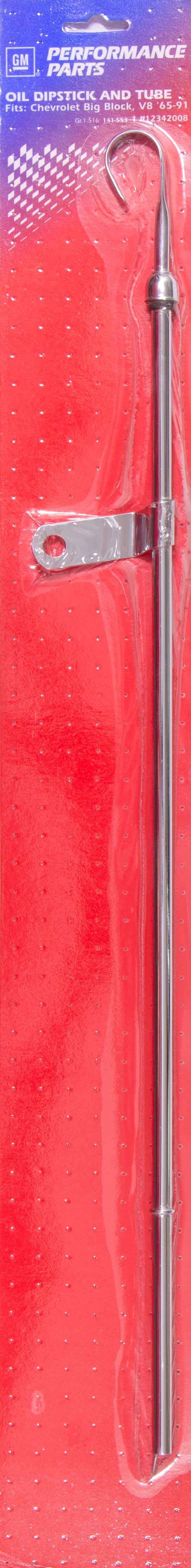Proform 141-553 65-91 BBC Chrome Bowtie Oil Dipstick Proform 141-553