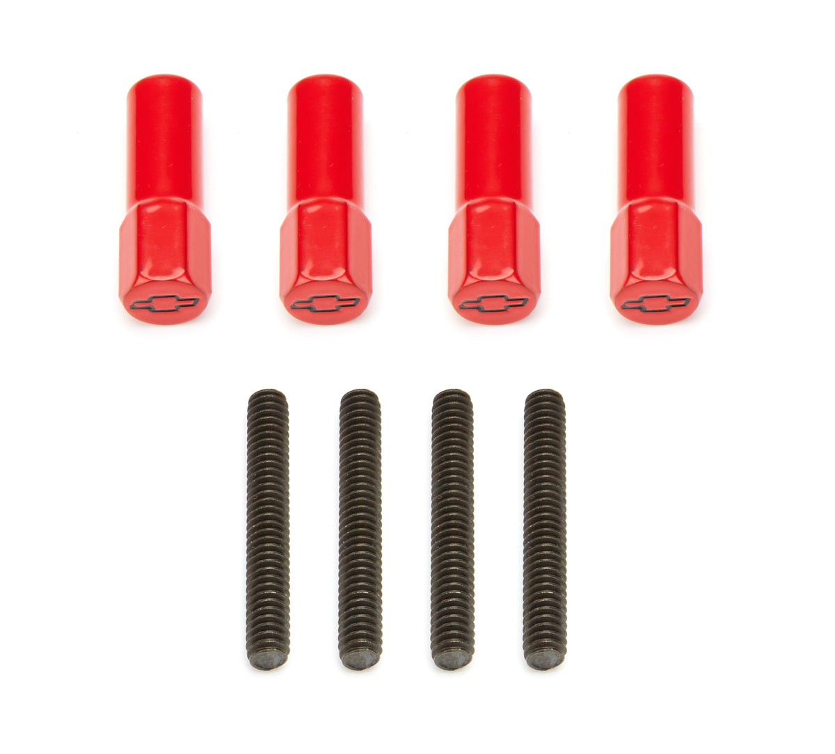 Proform 141-602 Mini Valve Cover Nuts Red Bowtie Emblem Proform 141-602