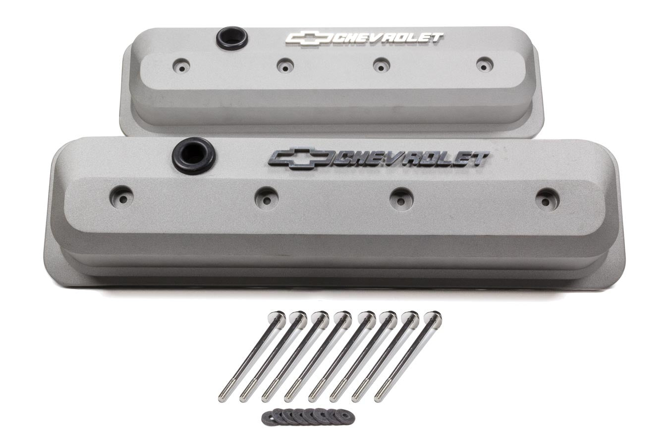 Proform 141-842 SBC Valve Cover Slant Edge Gray Crinkle Proform 141-842