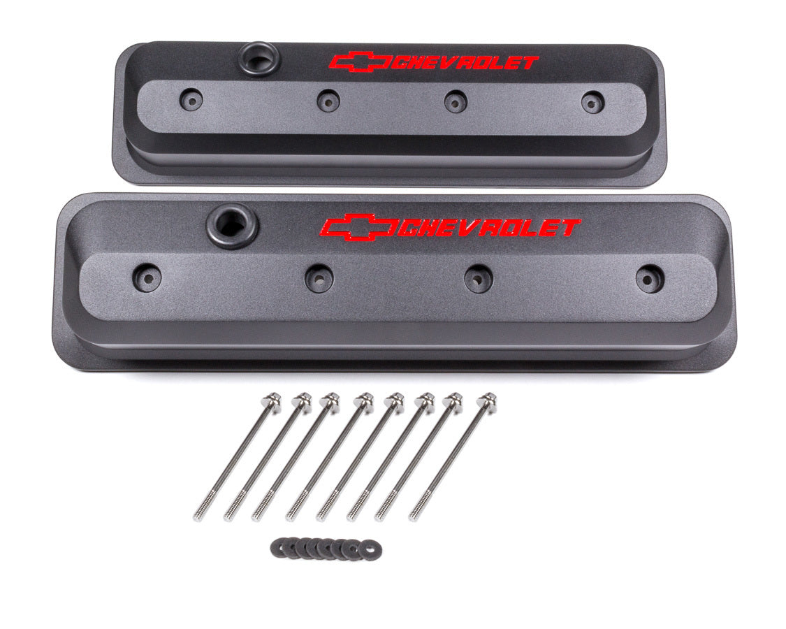 Proform 141-845 SBC Valve Cover Slant Edge Black Crinkle Proform 141-845