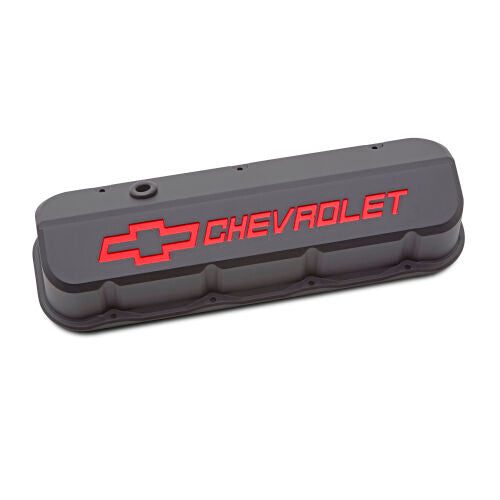 Proform 141-876 Slant Edge Valve Covers BBC Black Crinkle Proform 141-876