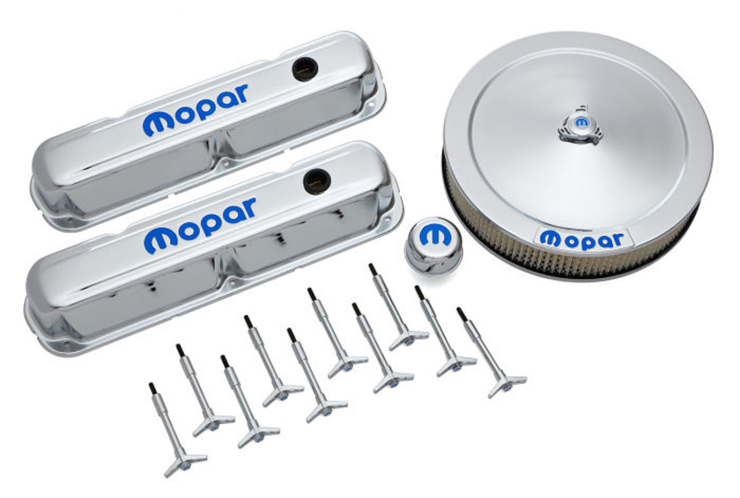 Proform 440-900 Engine Dress-Up Kit Chro me w/Blue MOPAR Proform 440-900