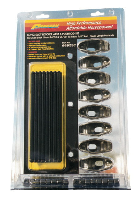 Proform 66923C SBC Rocker Arm/Pushrod Kit-1.5 Ratio-3/8in Stud Proform 66923C