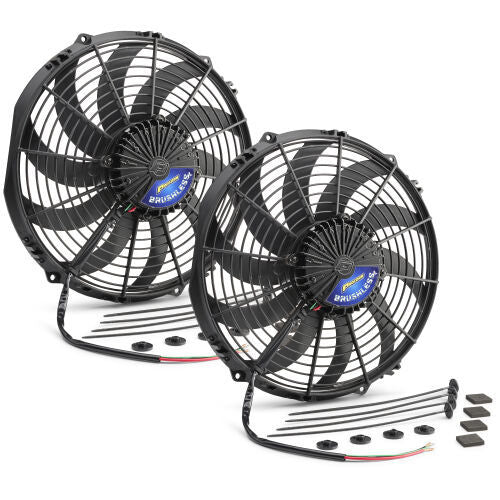 Proform 67049 Universal Brushless Fans Pair 10in S-Blade Puller Proform 67049