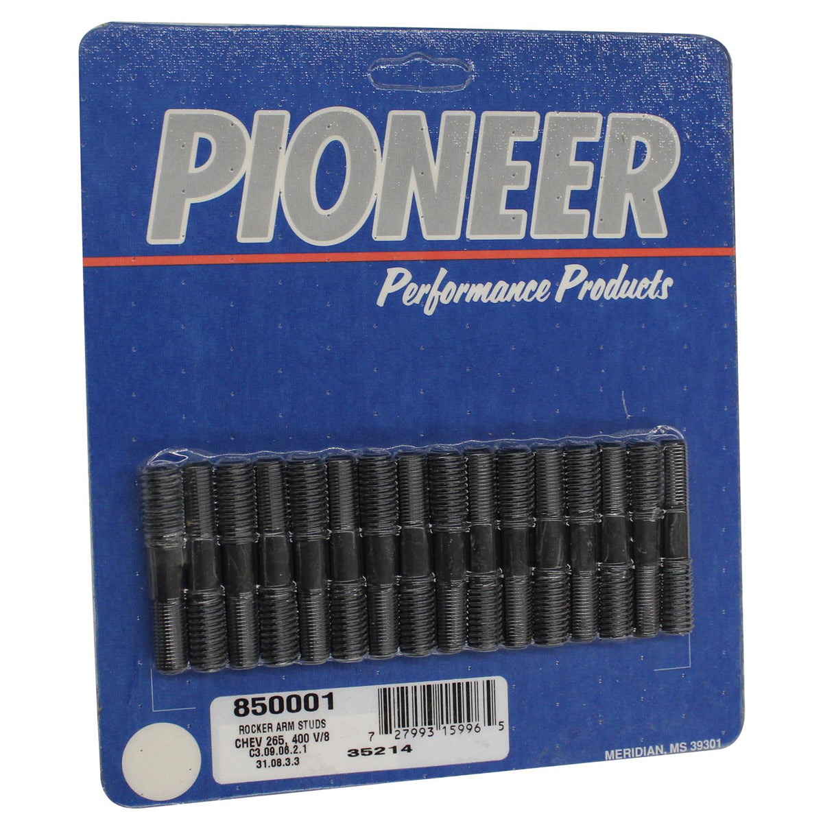 Pioneer 850001 HP Rocker Arm Stud Kit 7/16-14 base to 3/8-24 Pioneer 850001