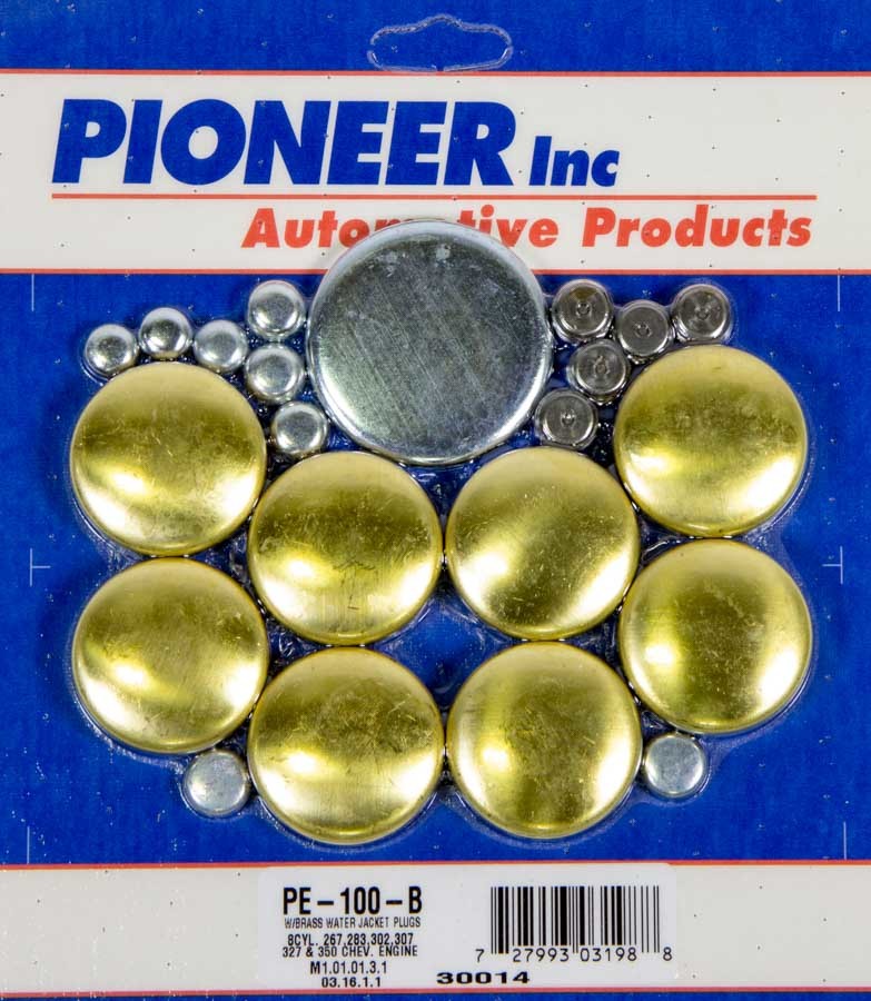 Pioneer PE-100-B 350 Chevy Freeze Plug Kit - Brass Pioneer PE-100-B