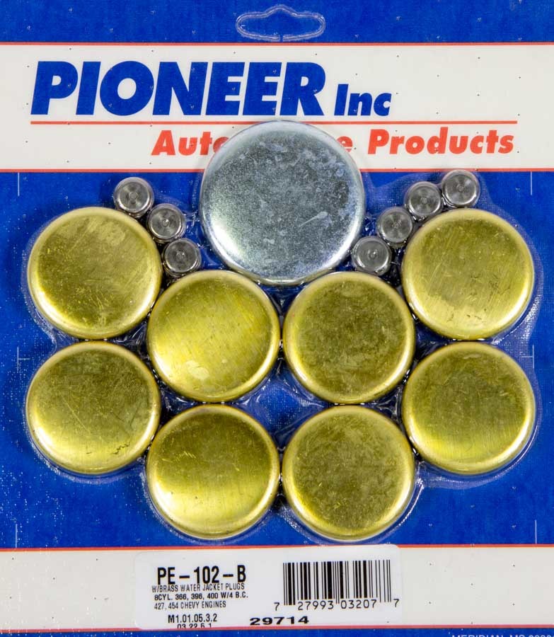 Pioneer PE-102-B 454 Chevy Freeze Plug Kit - Brass Pioneer PE-102-B