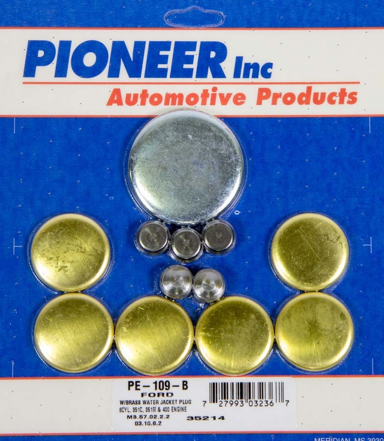 Pioneer PE-109-B 400 Ford Freeze Plug Kit - Brass Pioneer PE-109-B
