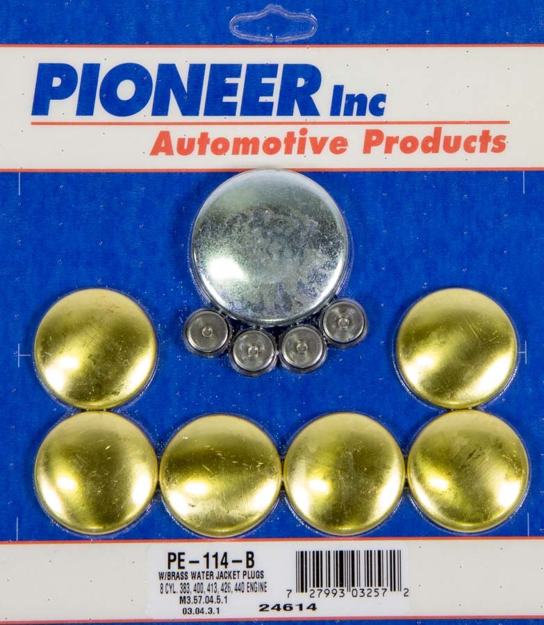 Pioneer PE-114-B BBM B/RB Freeze Plug Kit - Brass Pioneer PE-114-B