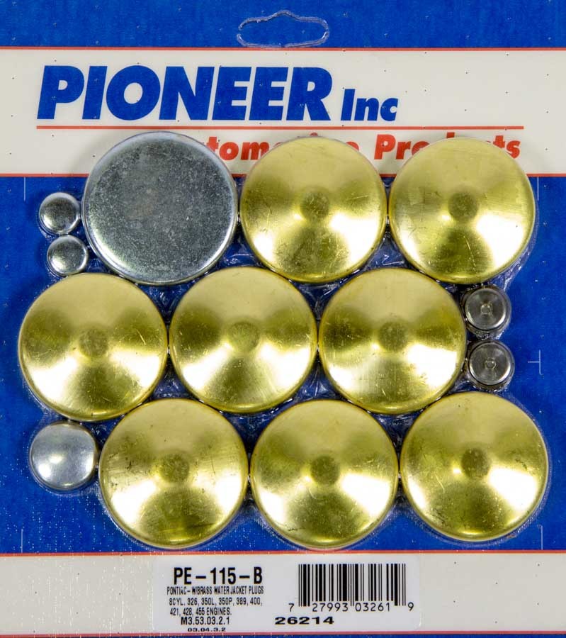 Pioneer PE-115-B 350 Pontiac Freeze Plug Kit - Brass Pioneer PE-115-B