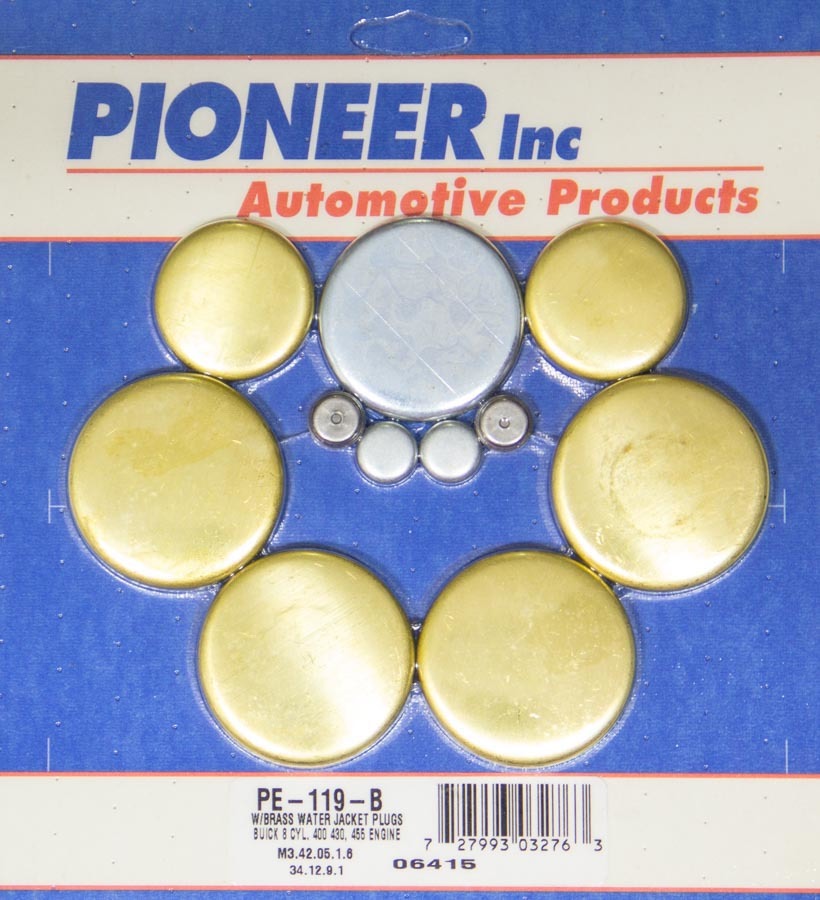 Pioneer PE-119-B Buick 400-455 Freeze Plug Kit - Brass Pioneer PE-119-B