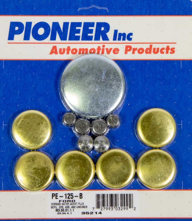 Pioneer PE-125-B 460 Ford Freeze Plug Kit - Brass Pioneer PE-125-B