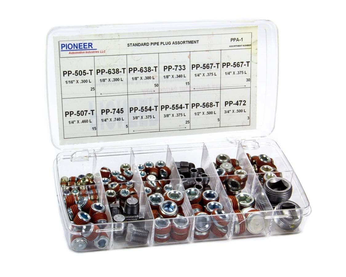 Pioneer PPA-1 Pipe Plug Assortment Kit - Standard Pioneer PPA-1