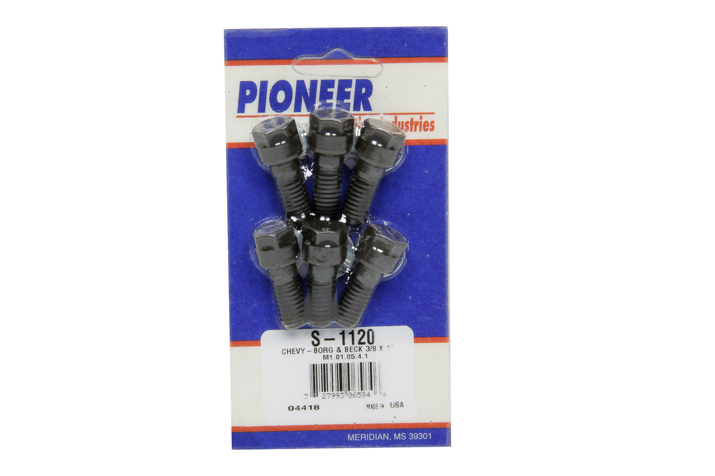 Pioneer S-1120 Pressure Plate Bolt Kit - Chevy V8 (6) 3/8 x 1 Pioneer S-1120