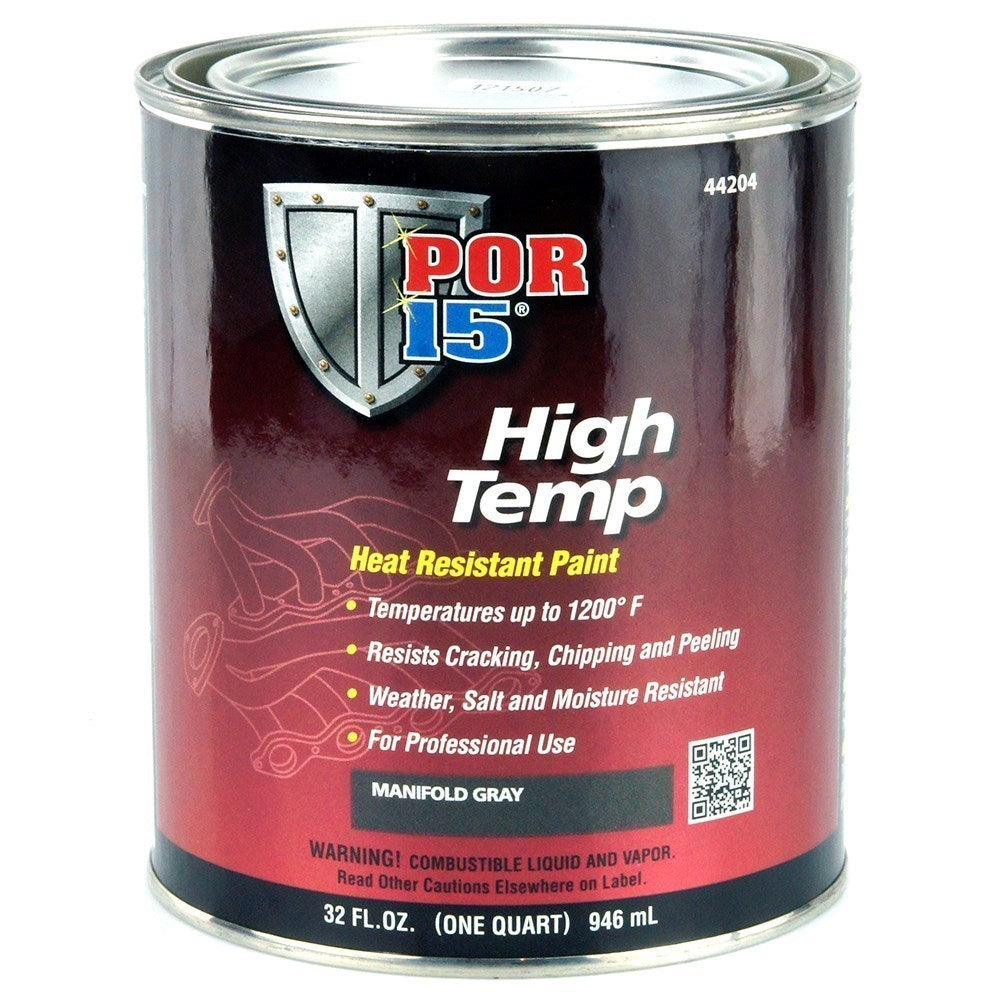 POR-15 44204 High Temperature Factory Gray Paint Quart POR-15 44204