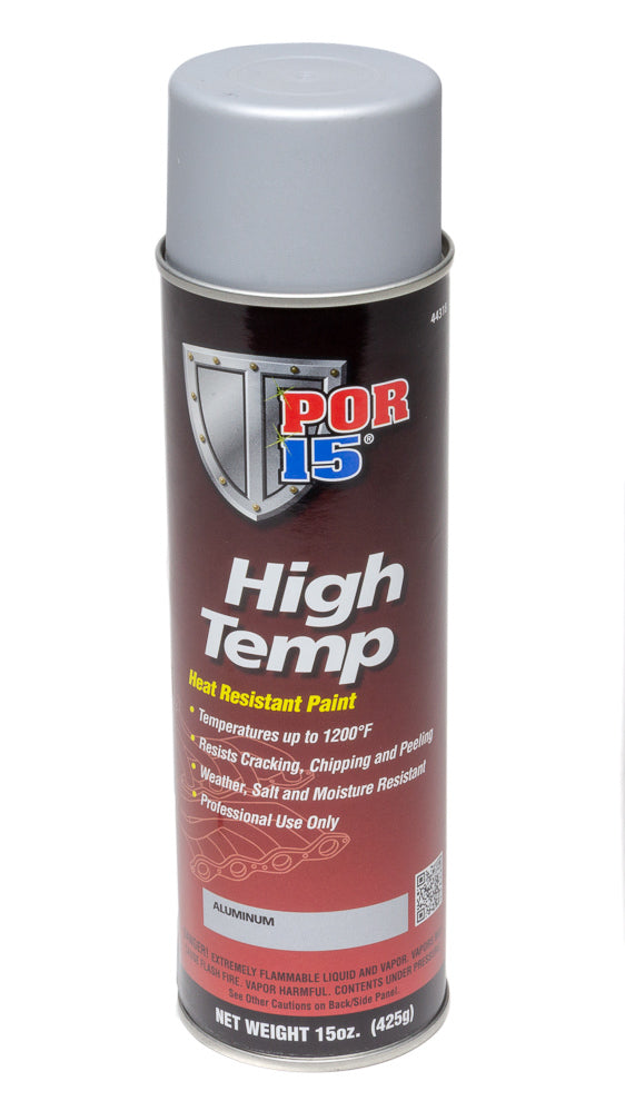 POR-15 44318 High Temperature Aluminu m Paint Aerosol 15oz POR-15 44318