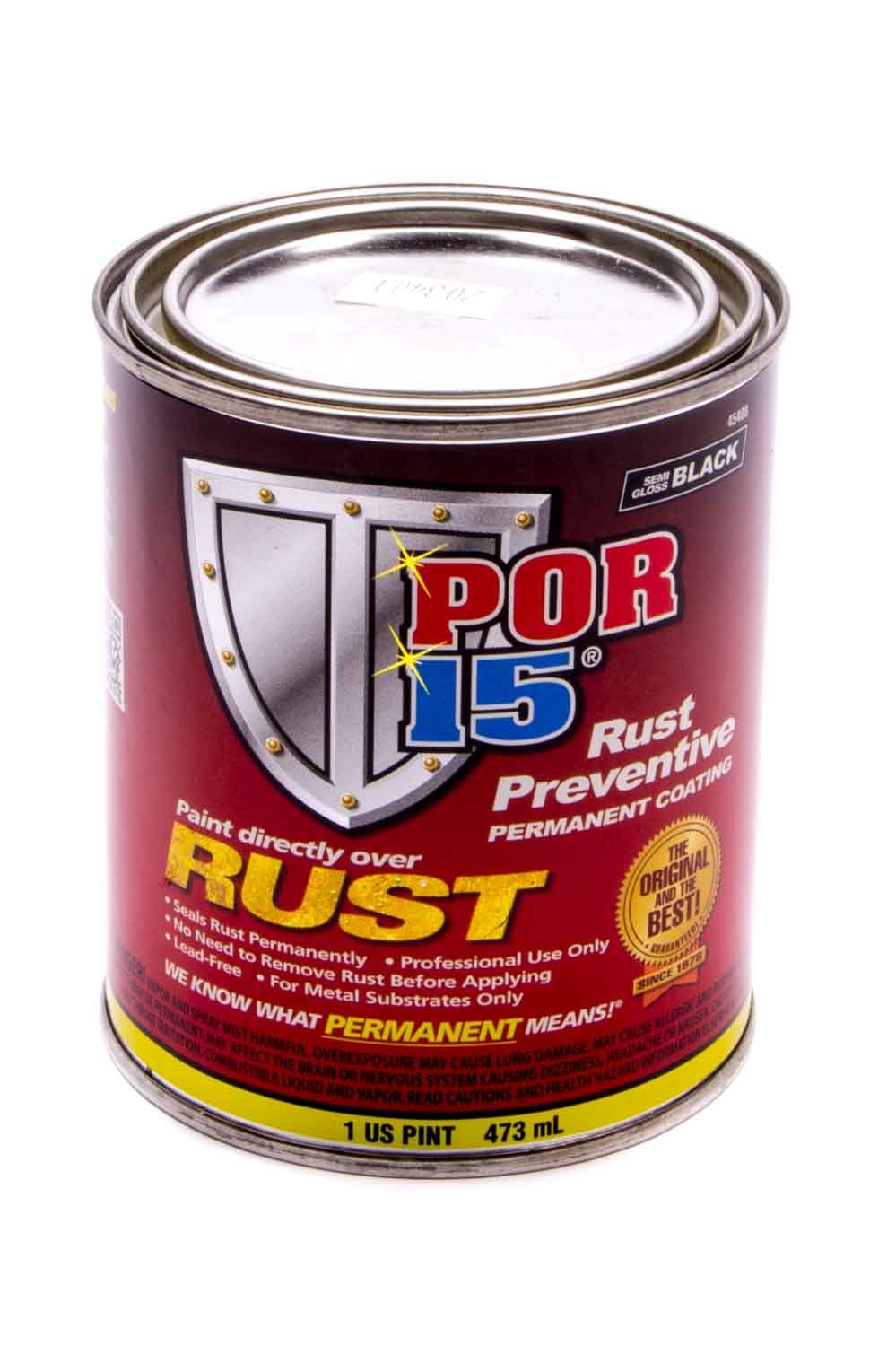 POR-15 45408 POR-15 Paint Pint Semi Gloss Black POR-15 45408