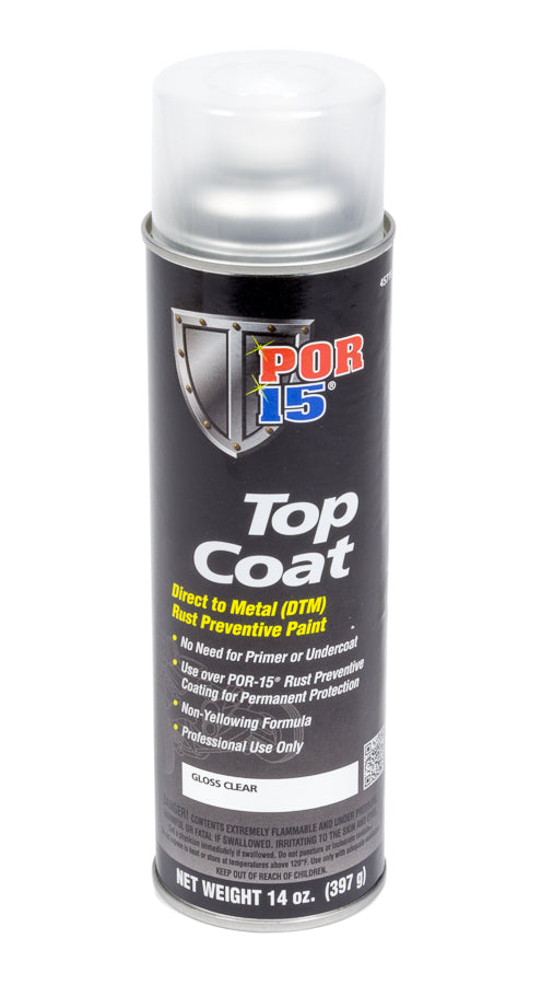 POR-15 45718 Top Coat Clear 14oz Aerosol POR-15 45718