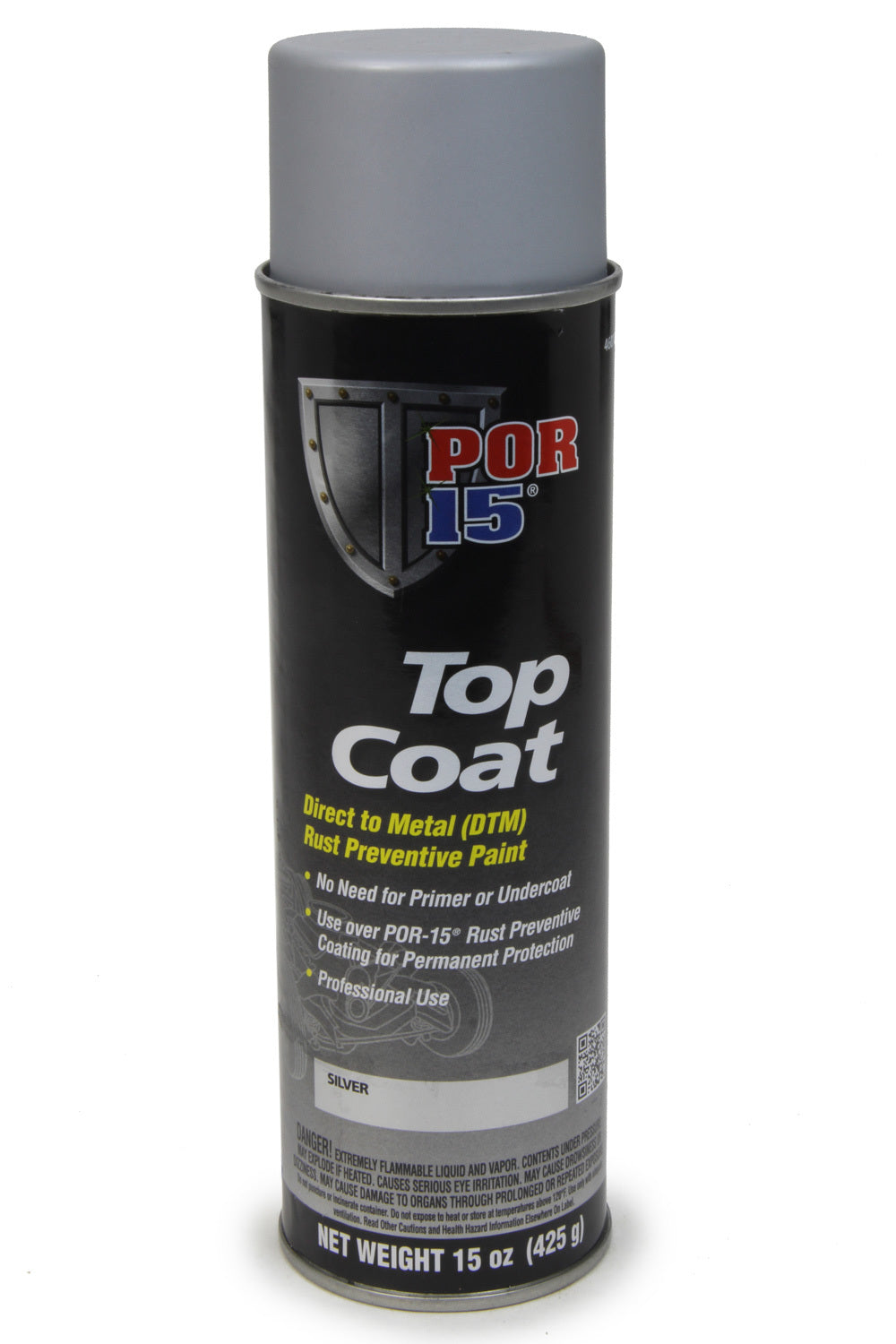 POR-15 46018 Top Coat Silver 15oz Aerosol POR-15 46018