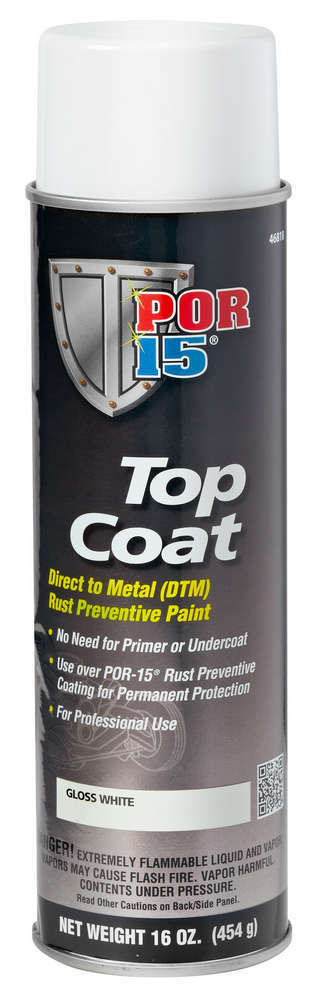 POR-15 46818 Top Coat Paint White POR-15 46818