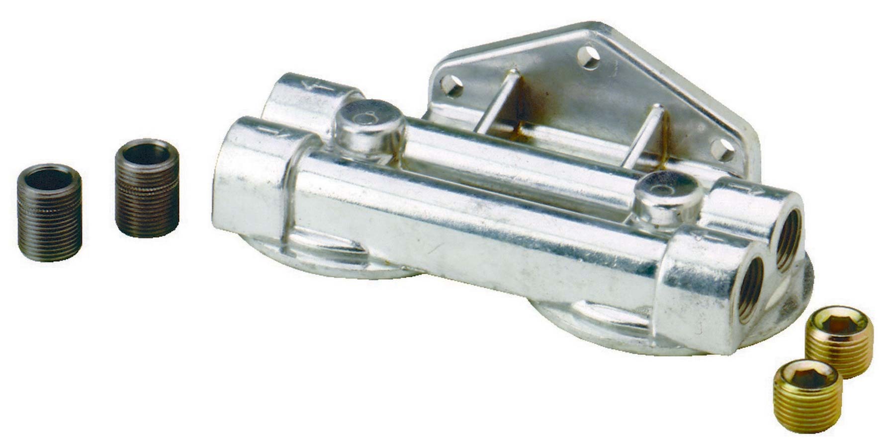 Perma-Cool 1221 Dual Oil Filter Mount 3/4-16 Thread 1/2in NPT Perma-Cool 1221