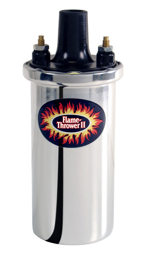 Pertronix 45001 Flame-Thrower II Coil - Chrome- Oil Filled Pertronix 45001
