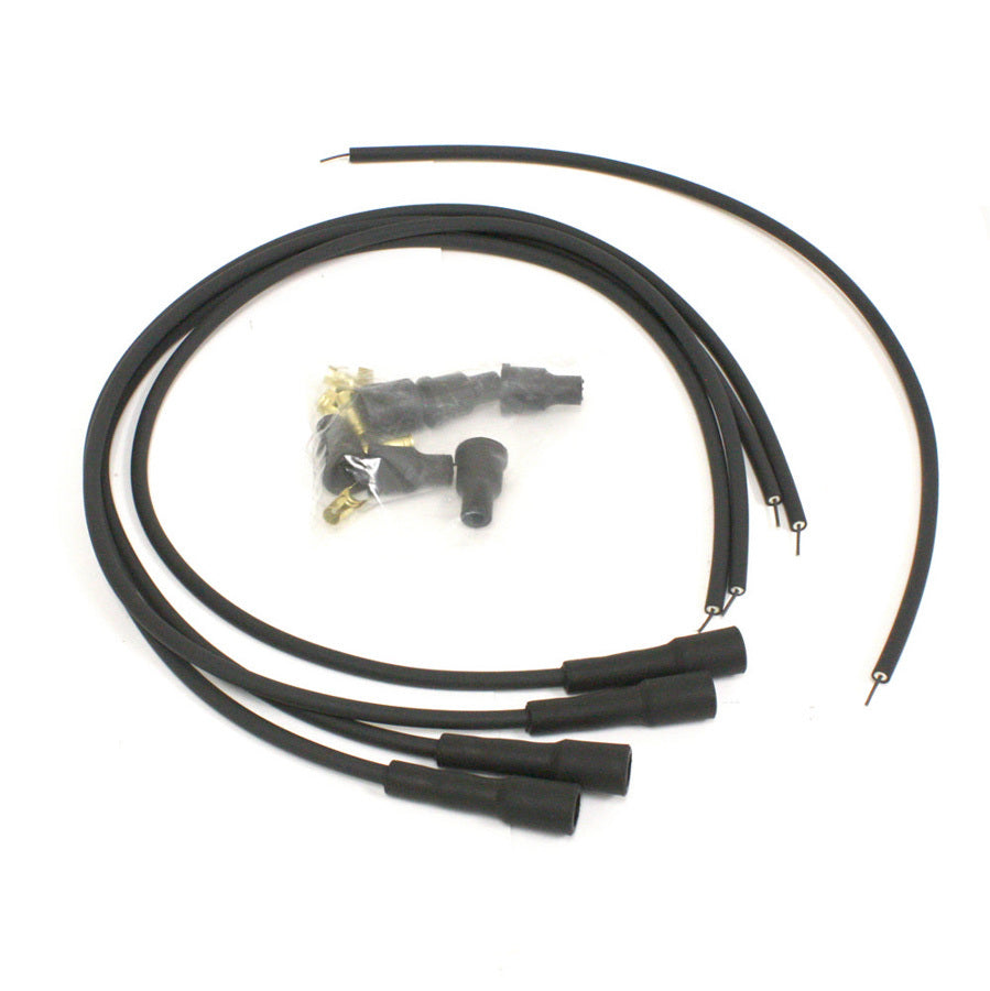 Pertronix 704180 7mm Spark Plug Set Univ. British 4-Cylinder Black Pertronix 704180