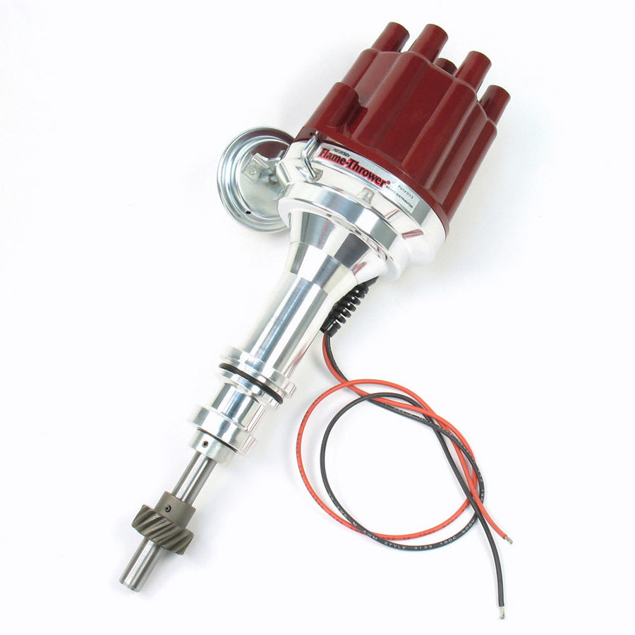 Pertronix D130701 SBF Billet Distributor w/Red Female Cap Pertronix D130701
