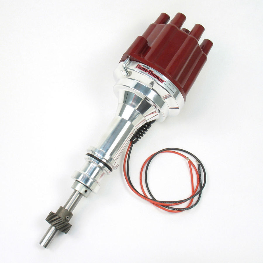 Pertronix D130801 SBF Billet Distibutor w/Red Female Cap Pertronix D130801