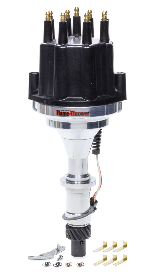 Pertronix D320710 Billet Distributor Pont. V8 - Black Male Cap Pertronix D320710