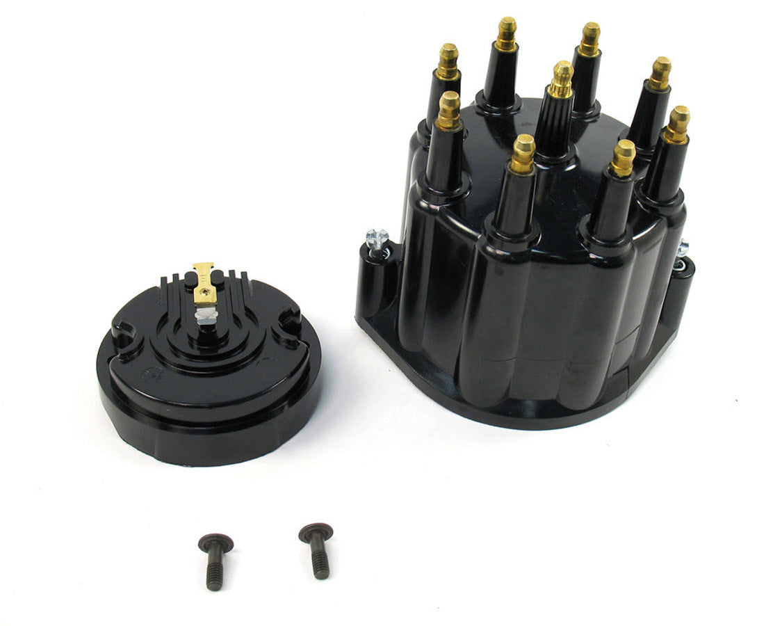 Pertronix D600710 Dist. Cap & Rotor Kit - Black w/Male Tower Pertronix D600710