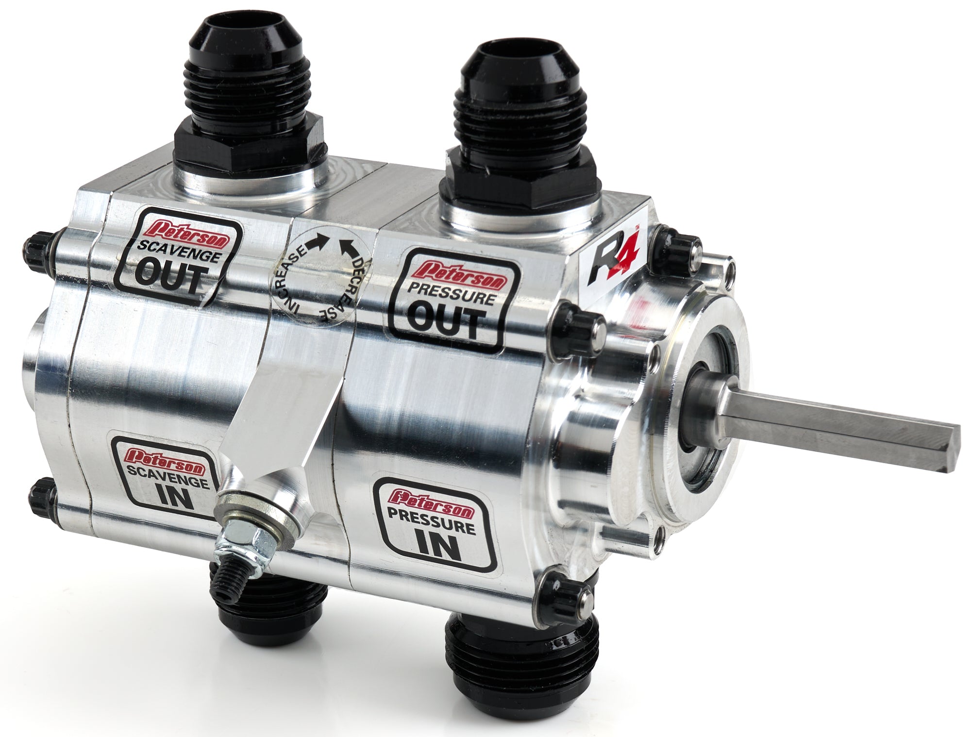 Peterson Fluid 04-2496-HEX Oil Pump 2-Stage Reverse Rotation Front Pressure Peterson Fluid 04-2496-HEX
