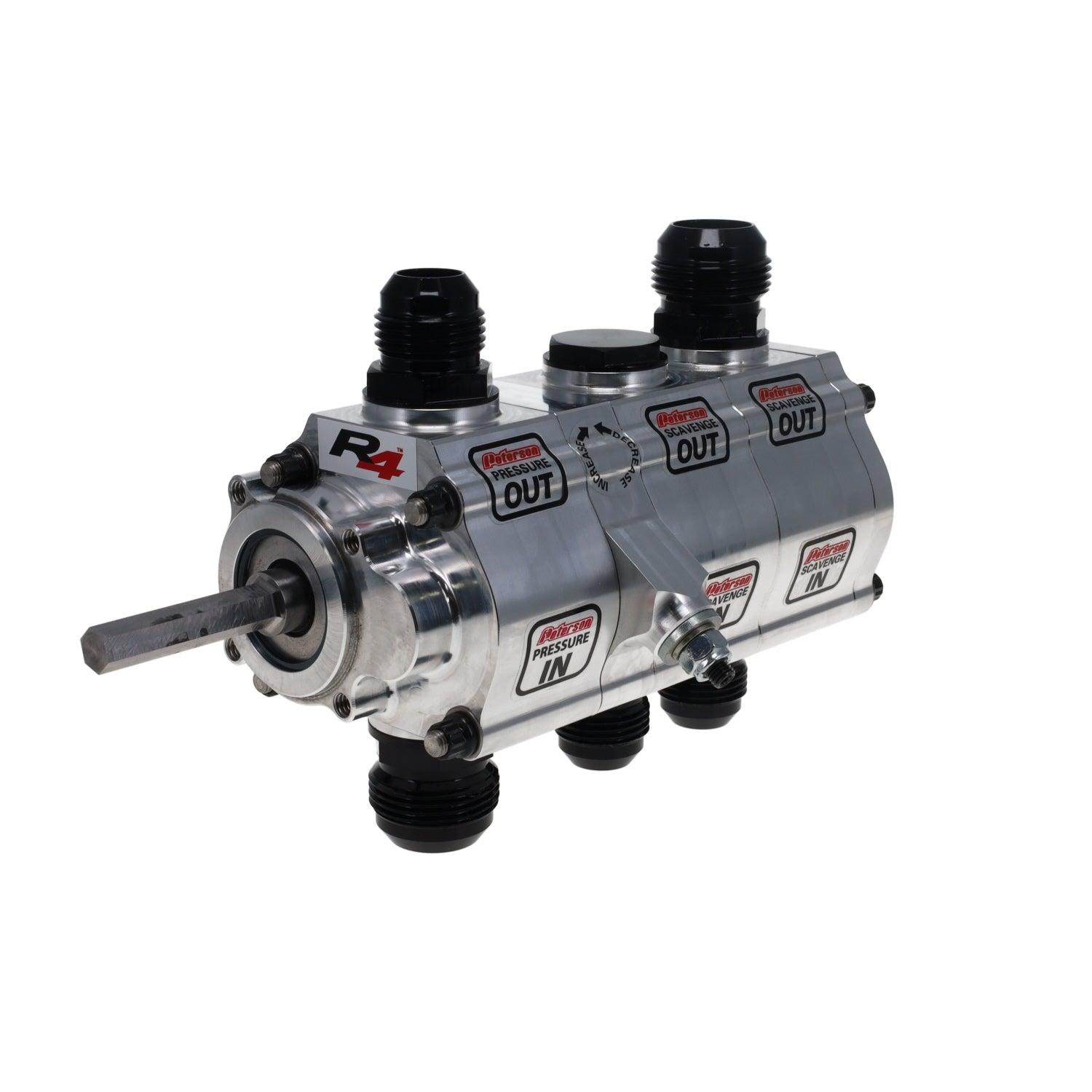 Peterson Fluid 04-3096-HEX Oil Pump 3-Stage 1.4psi Front Pressure Peterson Fluid 04-3096-HEX