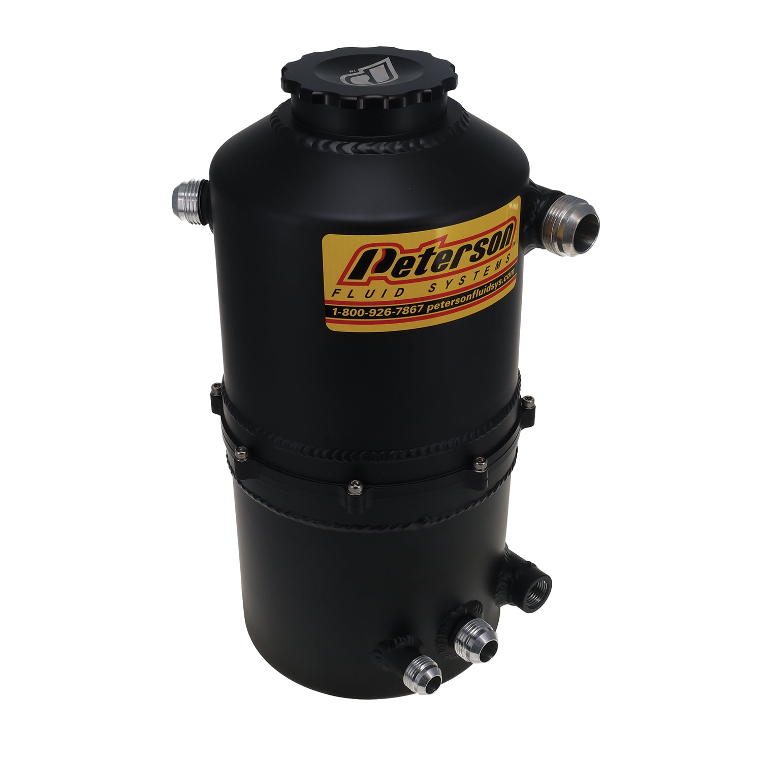 Peterson Fluid 08-0783-BLK Oil Tank 2.3 Gallon Single Scavenge Black Peterson Fluid 08-0783-BLK