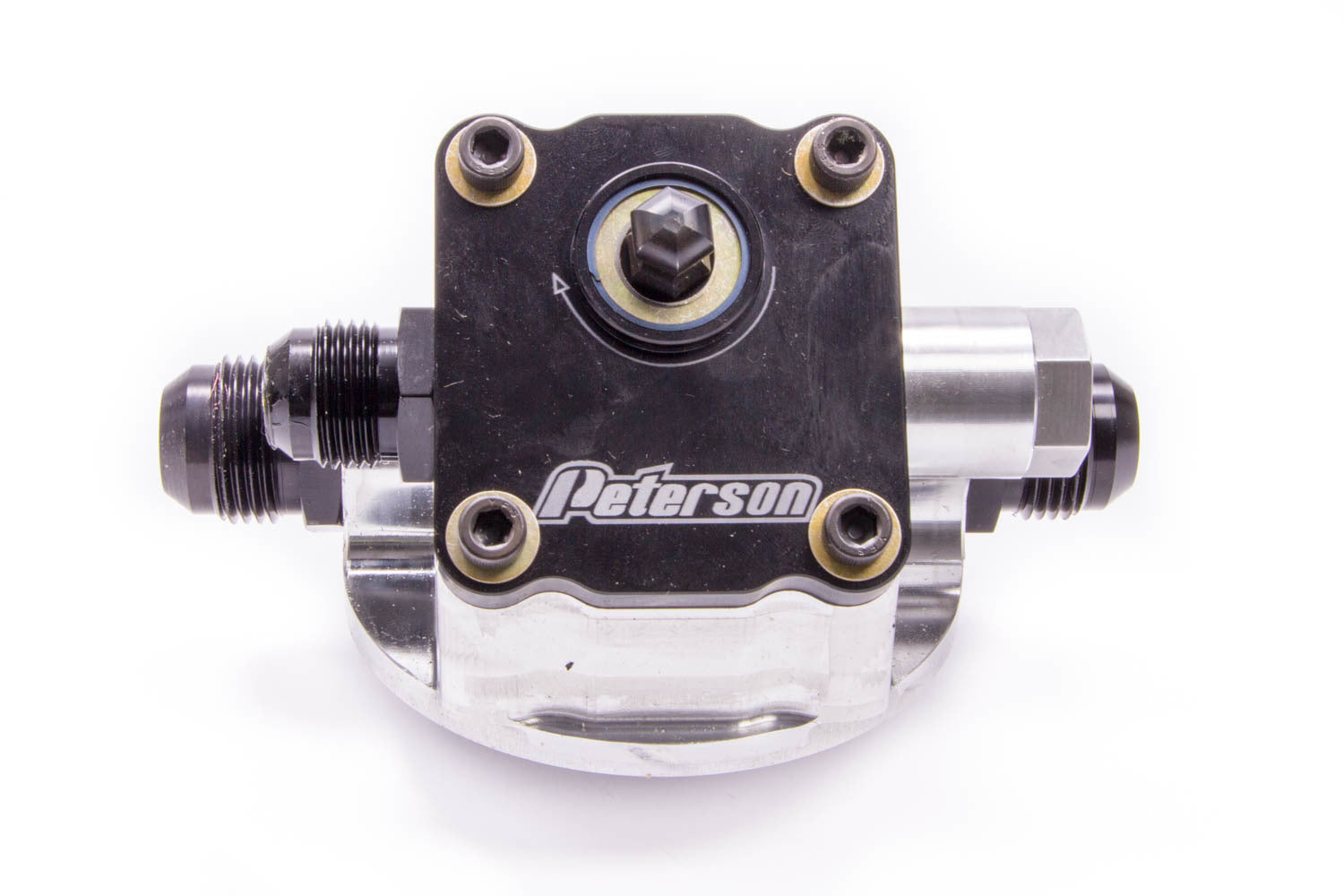 Peterson Fluid 09-1501 Engine Primer Oil Filter Mount 10an Chevy L to R Peterson Fluid 09-1501